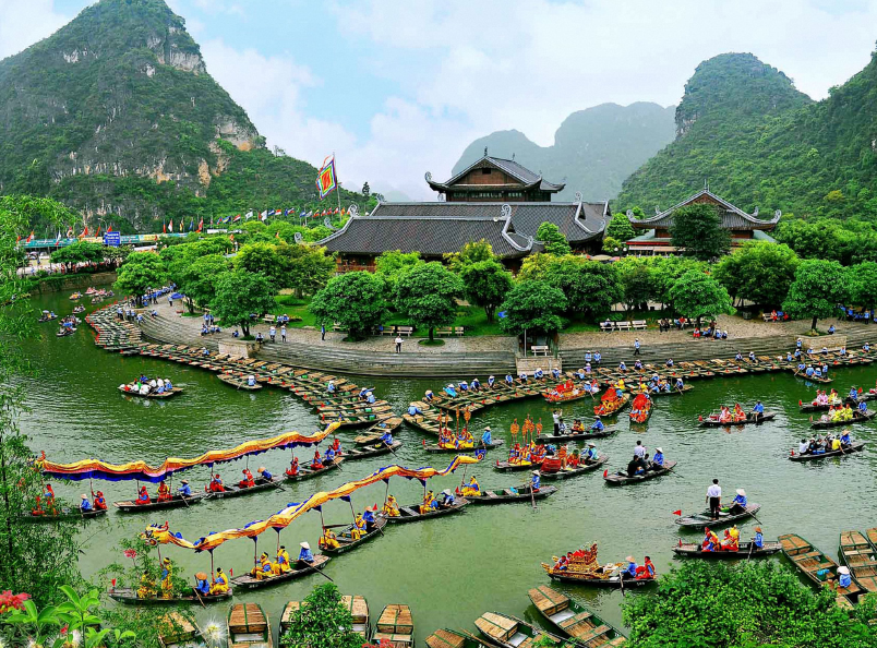 Trang An offers stunning landscapes, tranquil rivers, and spectacular limestone scenery, making it one of Vietnam's most iconic natural attractions.