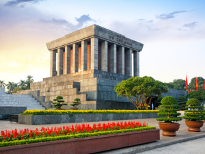 The Ho Chi Minh Mausoleum is one of Hanoi's most iconic landmarks, making it a must-visit destination on any Hanoi City Tour 1 Day.