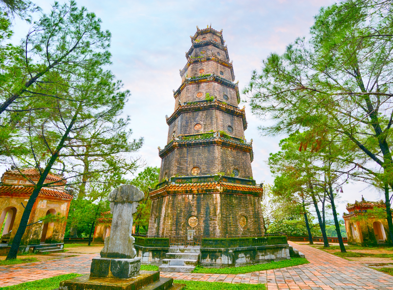 Discover the timeless beauty of Hue on a Hue City Tour 1 Day, featuring ancient citadels, royal tombs, and iconic pagodas along the Perfume River.