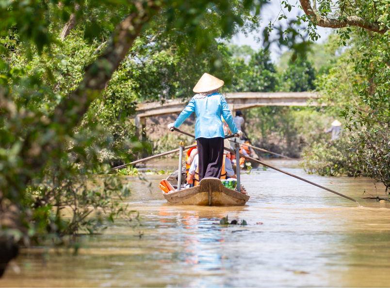 The Mekong Delta is a captivating destination known for its winding rivers, floating markets, lush orchards, and authentic local culture in southern Vietnam.