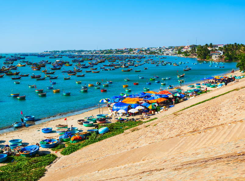 Phan Thiet is a beautiful coastal destination known for its sandy beaches, fresh seafood, scenic landscapes, and relaxing seaside atmosphere.