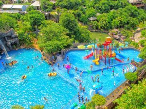 Than Tai Hot Spring Park Tour offers a relaxing getaway with natural hot springs, exciting water attractions, and beautiful mountain scenery in Da Nang.